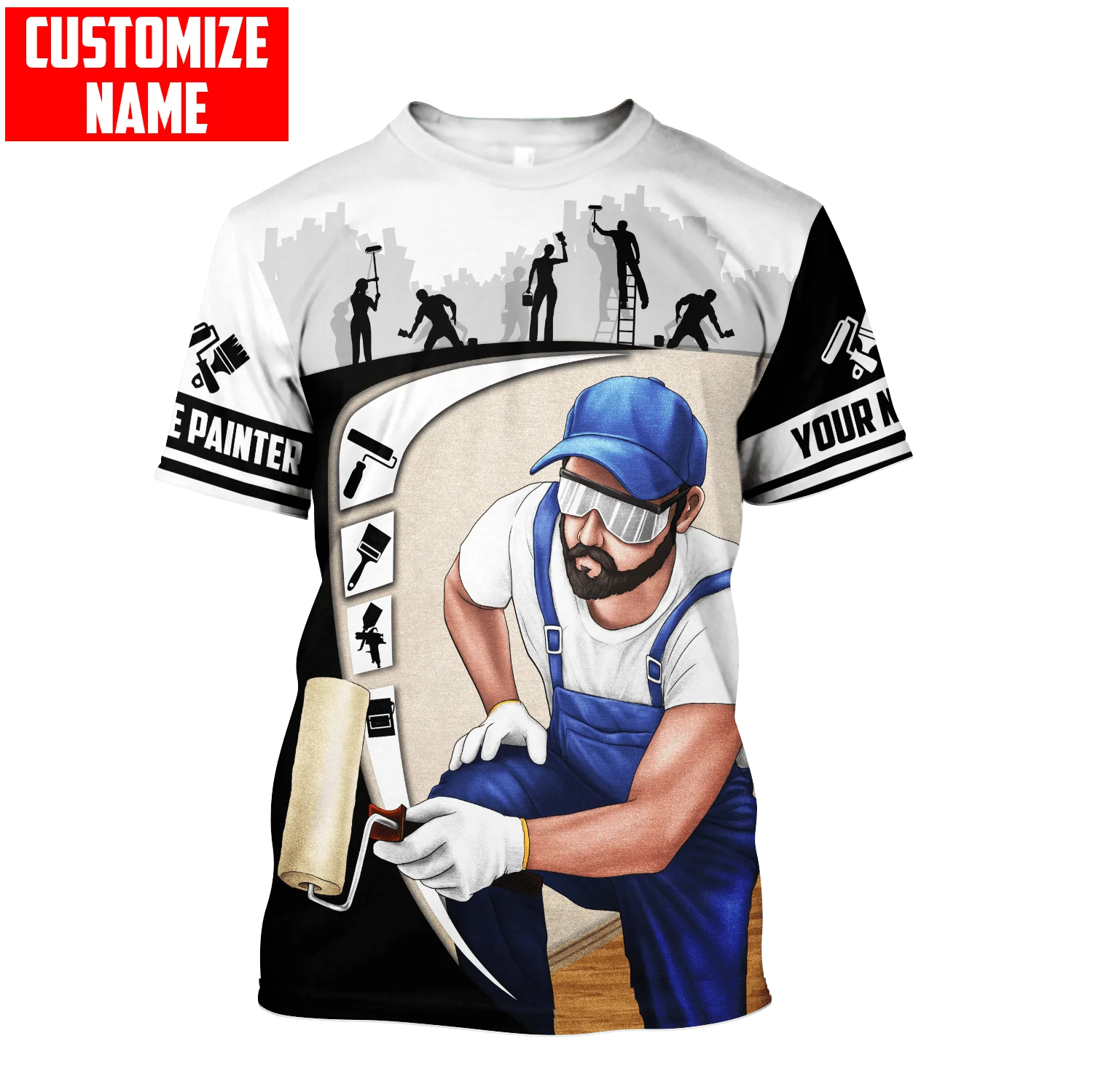 Street Fashion Hip Hop - Kişiselleştirilmiş Adı Ressam 3D Her Yerinde