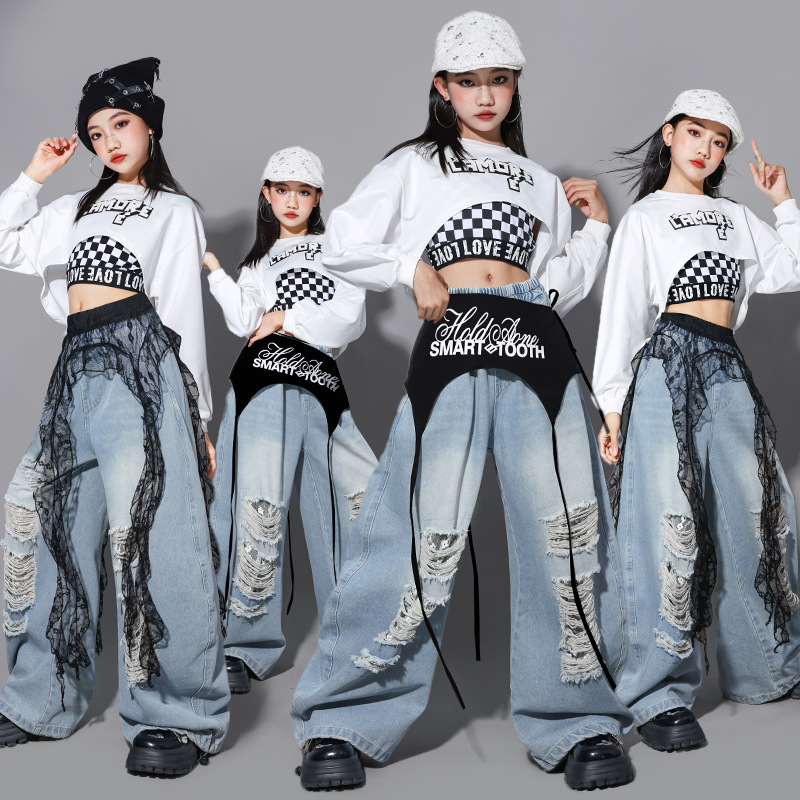 Street Fashion Kpop - Hip Hop Kız Modası K-pop Crop