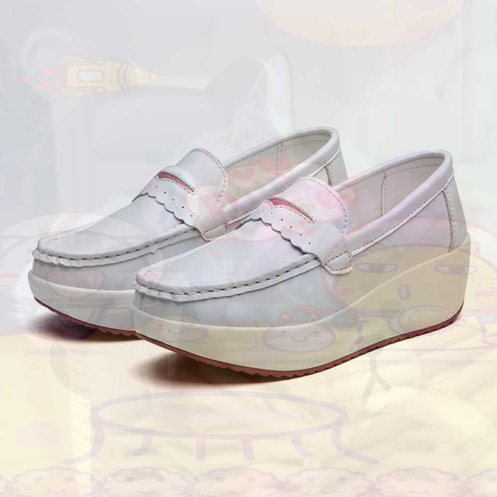 Street Fashion Vietnam - Platform Kış Pembe Spor Ayakkabı Tenis