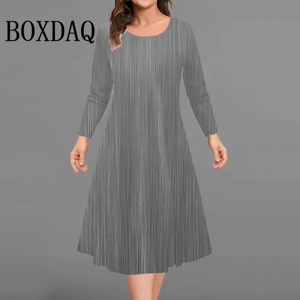 Street Fashion Plus Size - Moda Kadın Elbiseleri Sonbahar Kış Uzun