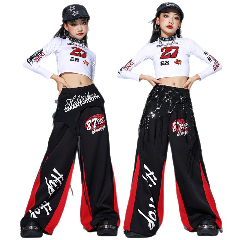 Street Fashion Kpop - 2025 Caz Dans Kıyafetleri Kızlar Kpop
