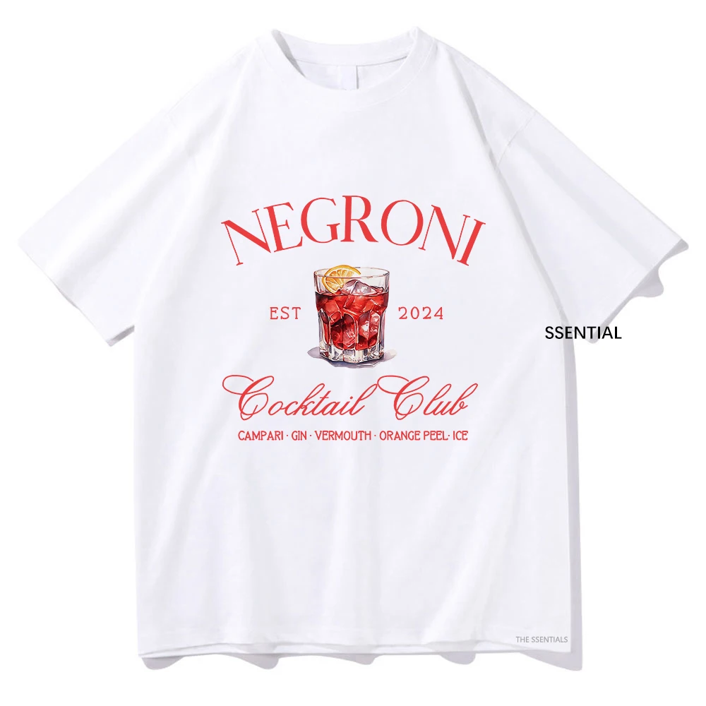 Negroni sosyal kulübü T shirt  - Street Fashion Harajuku incelemesi ve fiyatı