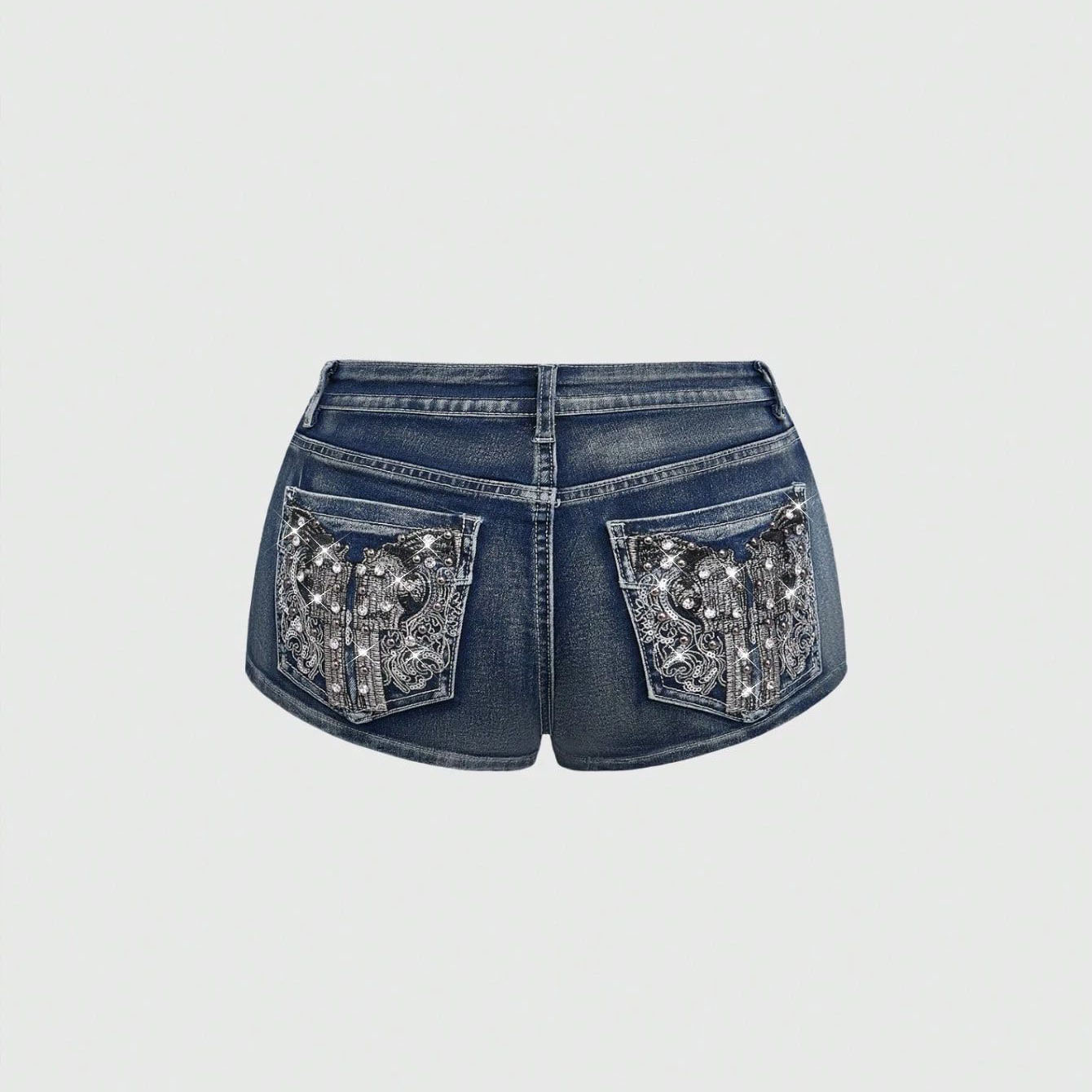 Yazlık Rhinestone İşlemeli Kot - Street Fashion American incelemesi ve fiyatı