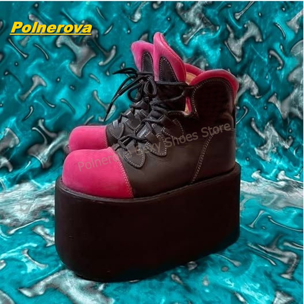 Y2K Punk Platform Orta Boy Bot - Street Fashion Hot incelemesi ve fiyatı