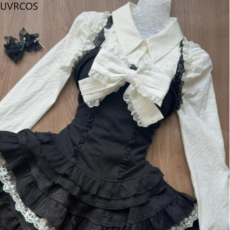 Y2k Estetik Lolita Tarzı 3 Par - Street Fashion Harajuku incelemesi ve fiyatı