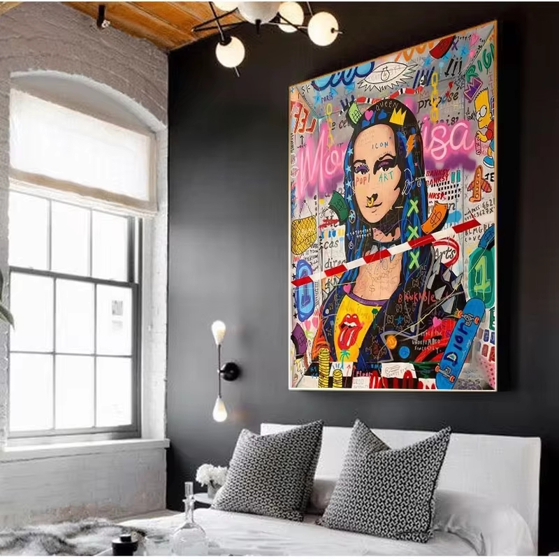Soyut Graffiti sokak sanatı ko - Street Fashion Poster incelemesi ve fiyatı