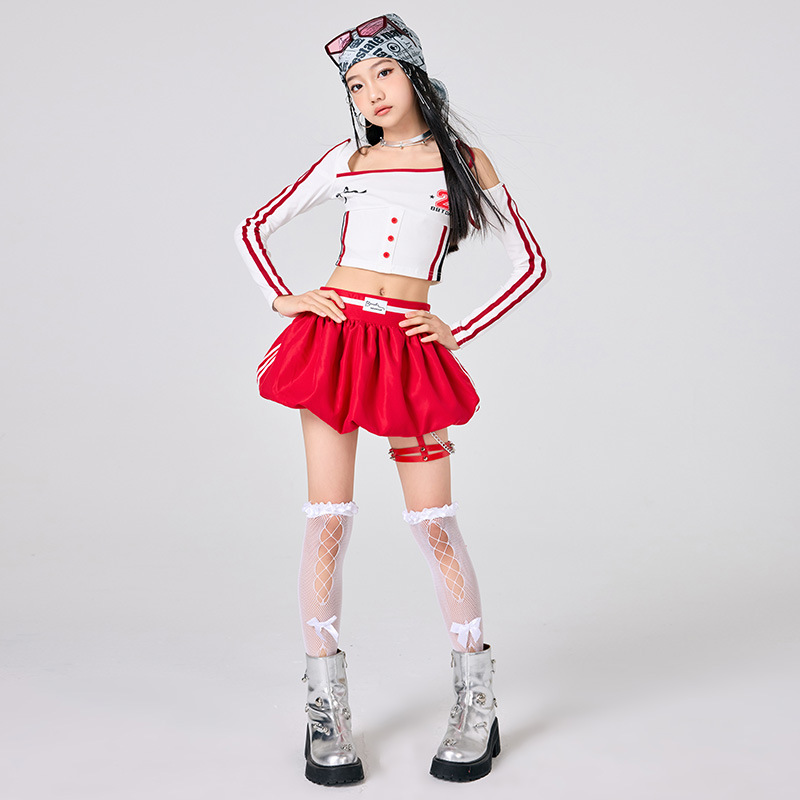 Kızlar Hip Hop Giysileri Beyaz - Street Fashion Kpop incelemesi ve fiyatı